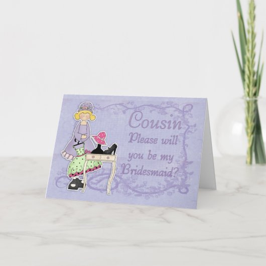 Neef Bridesmaid - Wil jij mijn bruidsmeisje zijn? (Voorkant)