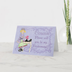 Neef Bridesmaid - Wil jij mijn bruidsmeisje zijn?