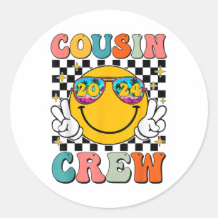 Neef Crew 2024 Familie Zomer Vakantie Strand Gezon Ronde Sticker