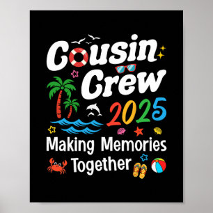 Neef Crew 2025 Zomer Vakantie Strand Familie Trip Poster