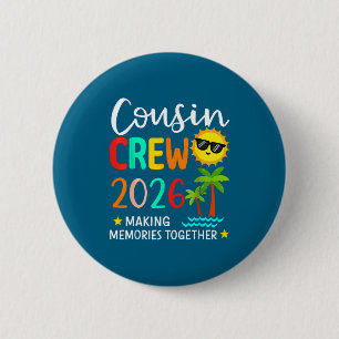 Neef crew 2026 maakt herinneringen zomer familie ronde button 5,7 cm