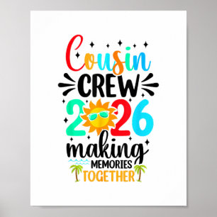 Neef Crew 2026 Zomer Vakantie Strand Familie Trip Poster