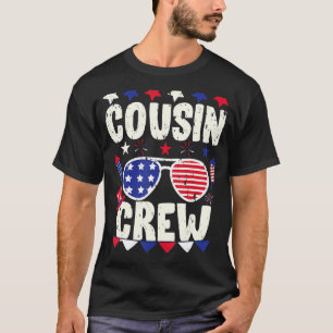 Neef Crew 4 juli Patriottische Amerikaanse familie T-shirt