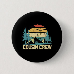 Neef Crew Camping Vrienden Zomer Familie Vakantie Ronde Button 5,7 Cm