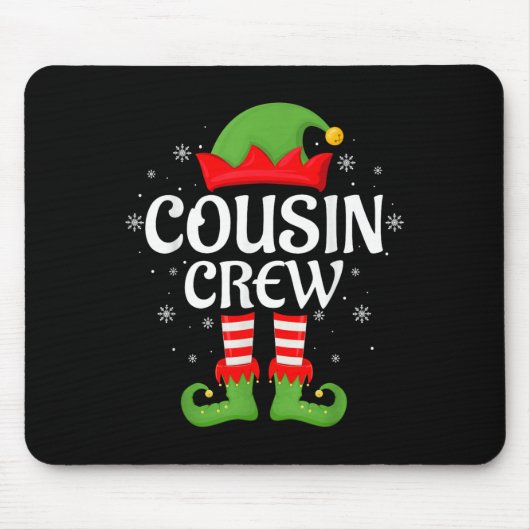 Neef Crew Elf Xmas Matching Family Elf Squad Chr Muismat (Voorkant)