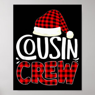 Neef Crew Familie Groep Matching Kerst Pijama Poster