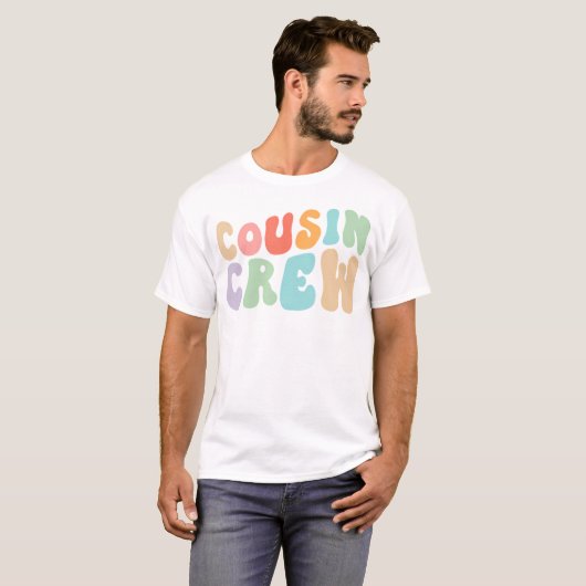 Neef Crew Groovy Retro Design Family Matching Co T-shirt (Voorkant volledig)