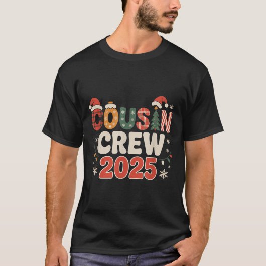 Neef Crew Kerstmis 2025 Familie Matching Xmas T-shirt (Voorkant)