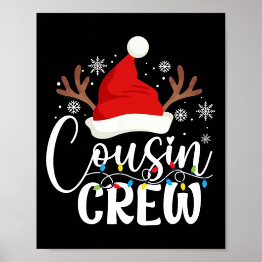 Neef Crew Kerstmis Matching Xmas Lights Panama Poster (Voorkant)