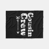 Neef Crew Matching Grafische Kerst Panama Pict Fleece Deken (Voorkant (Horizontaal))