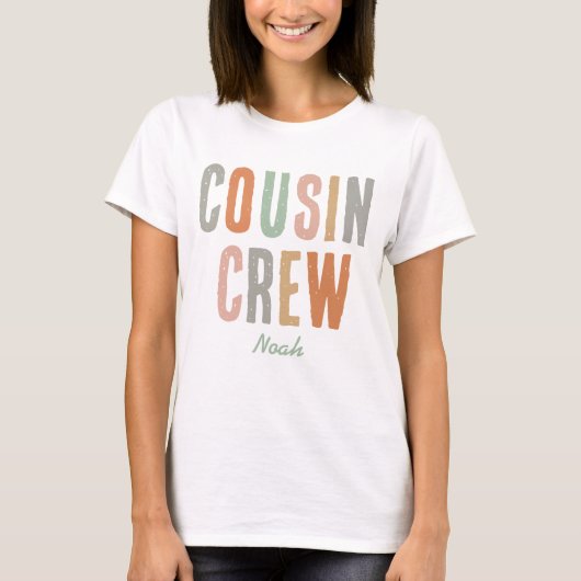 Neef Crew Matching Schattigee Boho Family Reunion T-shirt (Voorkant)