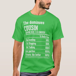 Neef Crew Nutritional Facts the Dominoes Cousin T-shirt