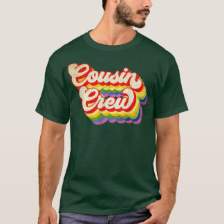 Neef-crew-regenboogkleur voor jongens-meisjes-Kind T-shirt