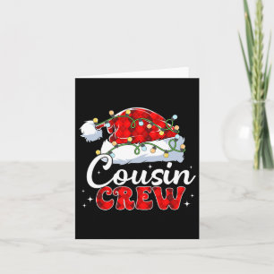 Neef Crew Santa Hat Kerstverlichting Vrolijk Kerst Kaart