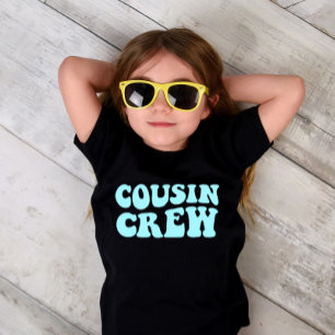 Neef Crew Turquoise bijpassende familie Unisex Ki T-shirt