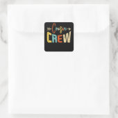 Neef Crew Vierkante Sticker (Tas)