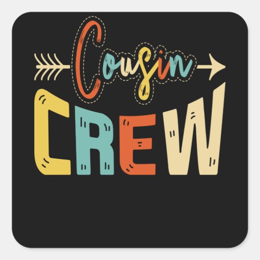 Neef Crew Vierkante Sticker (Voorkant)