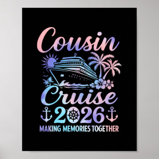 Neef Cruise 2026 Matching familie vakantie outfit Poster