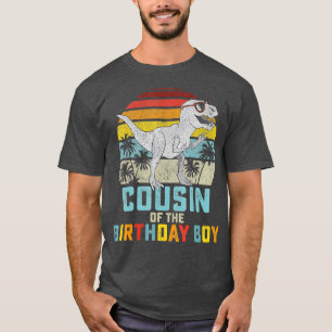 Neef Dinosaur Boy van de Birthday Boy Matching F T-shirt