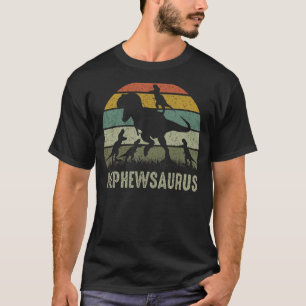 Neef Dinosaurus T Rex Nephewsaurus 4 kinder famili T-shirt