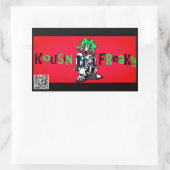 Neef Freaky Rechthoekige Sticker (Tas)