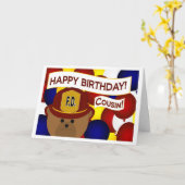 Neef - Happy Birthday Brandweerman Hero! Kaart (Gele Bloem)