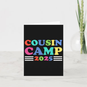 Neef Kamp 2025 Grappig Zomer Camping Familie Kaart