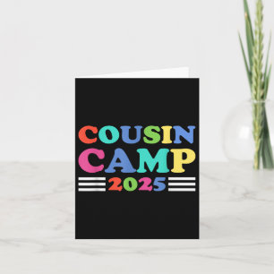 Neef Kamp 2025 Grappig Zomer Camping Familie Kaart
