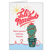 Neef Kerstcactus Spaans Feliz Navidad (Voorkant)