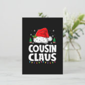 Neef met kerstbuffel rode pijamas X- Kaart (Staand voorkant)