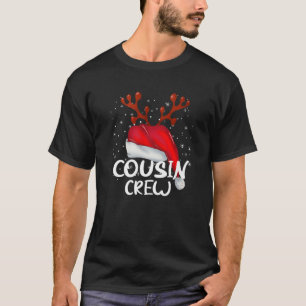 Neef met Kerstmis Pajama Santa Hat Reindeer An T-shirt