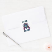 Neef Problemen Cidada & Wolf Ronde Sticker (Envelop)