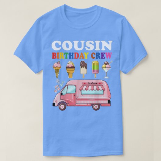 neef van de bday van de baai van de ijsschuimer P T-shirt (Design voorkant)