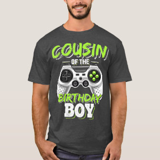 Neef van de Birthday Boy Matching Video Game Bir T-shirt