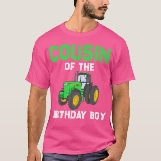 Neef van de verjaardag Boy Boerderij Tractor Party T-shirt