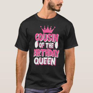 Neef van de verjaardag koningin familie matching t-shirt