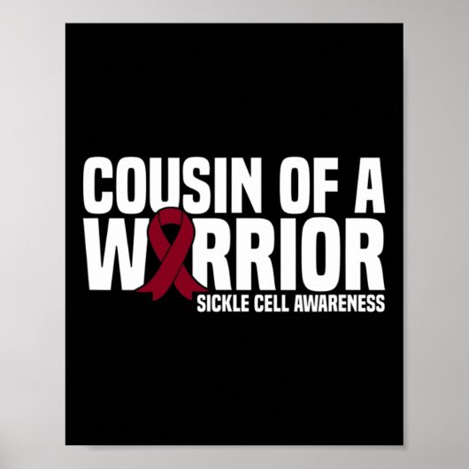 Neef van een Warrior Sickle Cell Awareness Poster (Voorkant)