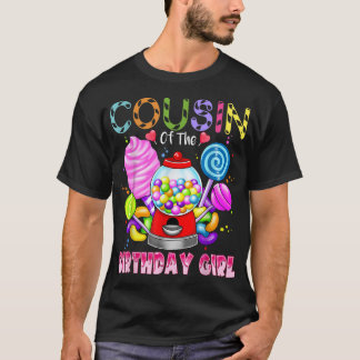 Neef van het Birthday Girl Candyland Snoep Birthd T-shirt