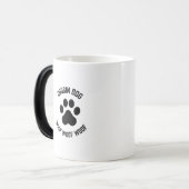 Neefhond, geweven van hout magische mok (Voorkant links)