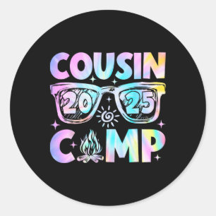 Neefjes Kamp 2025 Familie Vakantie Zomer Kamperen Ronde Sticker