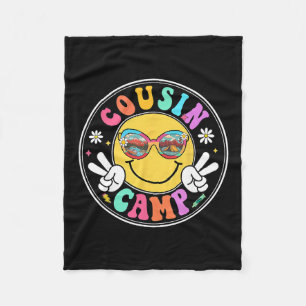 Neefjes Kamp 2025 Grappige Camping Crew Zomer Fami Fleece Deken