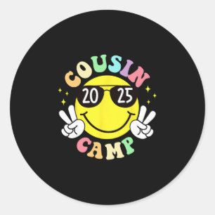 Neefjes Kamp 2025 Kamperen Kampvuur Zomer Vakantie Ronde Sticker