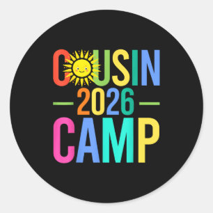 Neefjes kamp 2026 bijpassende gezinsvakantie zomer ronde sticker