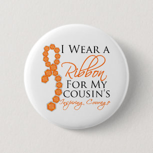 Neef's prikkelende moed - Leukemie Ronde Button 5,7 Cm