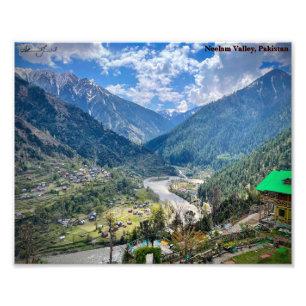 Neelam Valley, Kasjmir Foto Afdruk