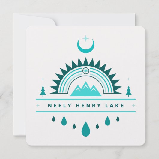 NEELY HENRY LAKE ALABAMA KAART (Voorkant)