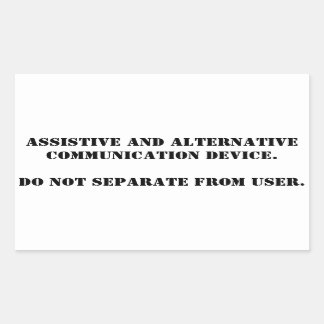 Neem AAC niet weg. Rechthoekige Sticker