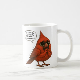 Neem Alsjeblieft Mijn Foto Grappige Kardinaalvogel Koffiemok