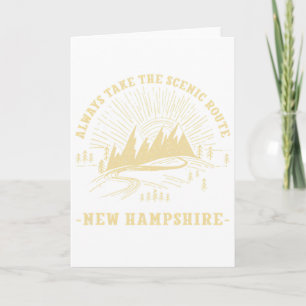 Neem altijd de schilderachtige route New Hampshire Kaart