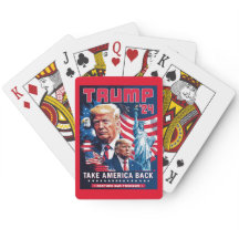 Neem Amerika terug Patriottische Trump 2024 Poker 